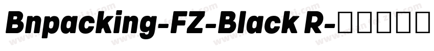 Bnpacking-FZ-Black R字体转换